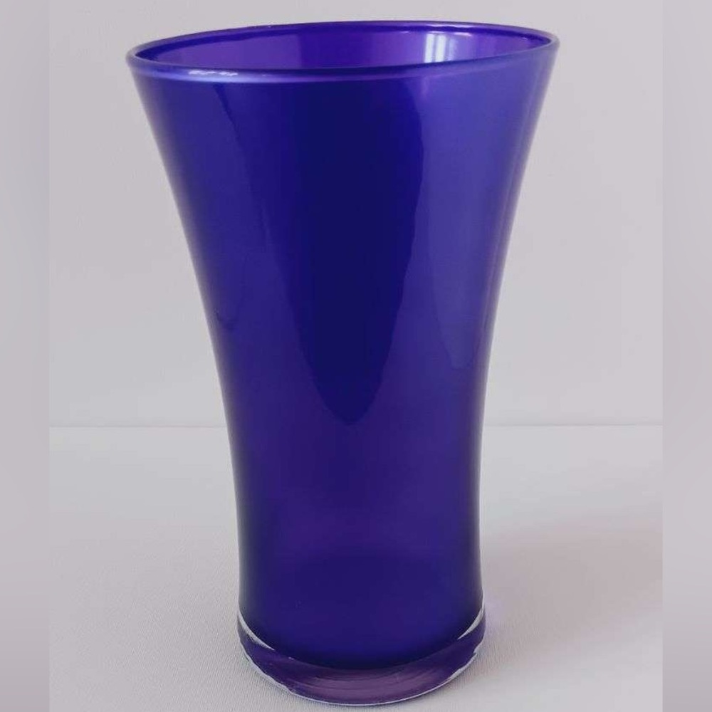 Vintage Deep Purple Flared Glass Vase
